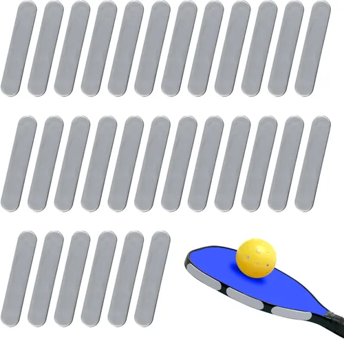 30 cintas de plomo de pickleball para golf, tiras de peso adhesivas para protector de bordes de remo, aumenta la potencia de control y la velocidad