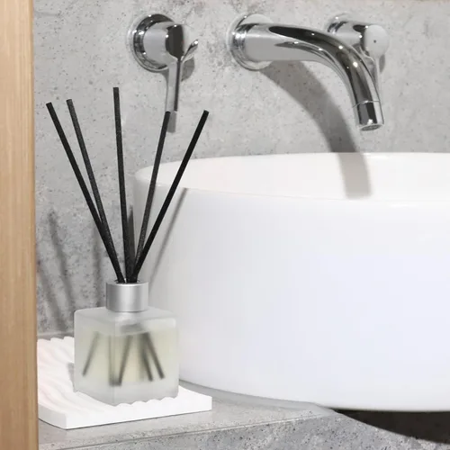 Vista 5 de Difusor de junco, aceite esencial de bambú y té blanco con varillas difusoras para decoración de habitación, 3.4 onzas líquidas (3.4 fl oz) de larga