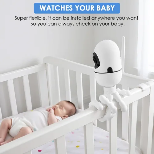 Vista 2 de Soporte para monitor de bebé mejorado: trípode ajustable de 7.8 pulgadas para cámara de bebé HelloBaby