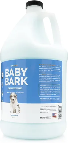 Vista 2 de Bark2Basics Baby Bark - Champú para cachorros para perros, galones – Ingredientes derivados naturalmente, formulado para cachorros, grado de aseo