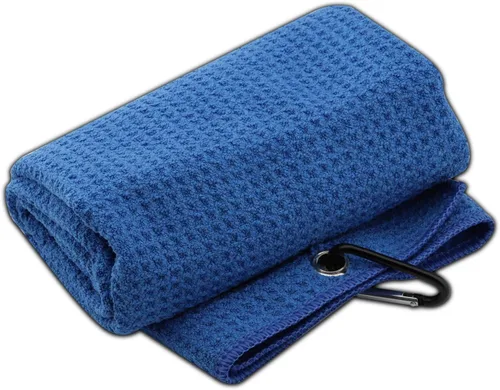 Vista 7 de JXGZSO Toalla de golf bordada para papá, toalla de golf bordada con clip (Best Dad by par)