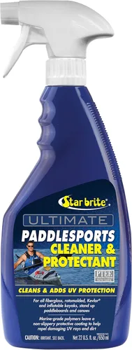 STAR BRITE Ultimate Paddlesports Limpiador y protector – Kayak, canoa, paddleboard UV Spray – Fibra de vidrio, Kevlar, compatible con plástico, 22