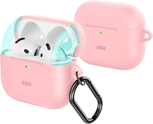 Vista 16 de ESR Funda para AirPods 4, Compatible con Apple AirPods 4 Funda (2024) (USB-C), Tapa Magnética, Cubierta de Protección Completa contra Caídas con Azul