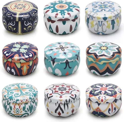 Vista 9 de Velas perfumadas, 9 paquetes de velas de 2.5 onzas, velas de soja perfumadas para el hogar, juego de velas de aromaterapia para aliviar el estrés