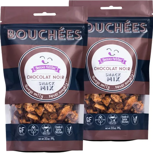 Becca's Petites Trail Mix - Mezcla de bocadillos saludables bajos en carbohidratos - Nueces mixtas de primera calidad con chocolate negro - Ideal