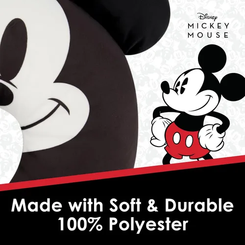 Vista 6 de FUL Disney Mickey Mouse - Almohada para el cuello, accesorios de viaje con orejas 3D para avión, automóvil y oficina, cómoda y transpirable