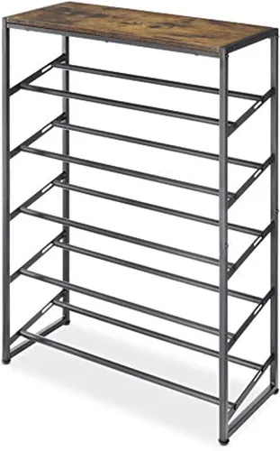 Vista 9 de Whitmor Torre de zapatos de 10 niveles, 50 pares, cromo