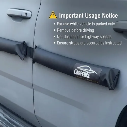 Vista 4 de HRX Protector de abolladuras para puertas de auto para puertas de auto no de aluminio - Paquete de 4 puertas - Protectores de puerta magnéticos