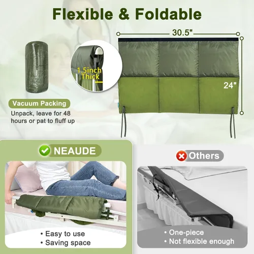 Vista 2 de Almohadillas para rieles de cama para adultos mayores, cubierta de rieles de hospital, cubierta de barandilla de cama tamaño matrimonial