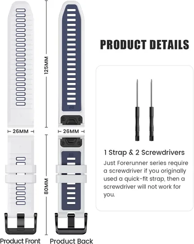 Vista 7 de NotoCity Correa para Fenix 7X Pro/6X Pro Band para Fenix 6X Strap Fenix 7X Band 1.024 in Width Fenix 5X Plus Pulsera para decente Mk2i/tactix