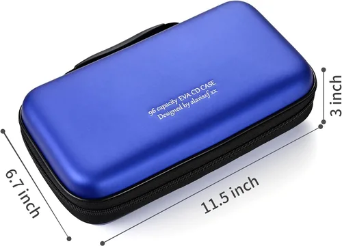 Vista 25 de Funda para DVD, estuche de CD EVA, organizador de almacenamiento, portátil, protector de DVD, soporte para billetera para coche