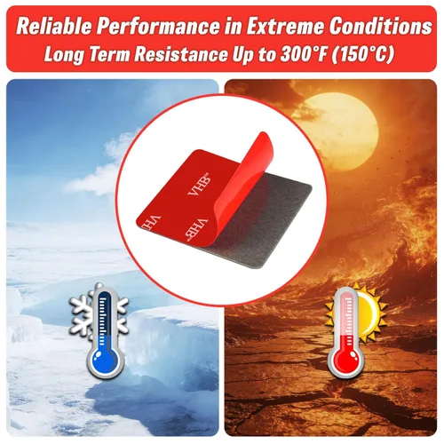 Vista 4 de Cinta de Doble Cara Resistente, Cinta de Montaje VHB de 3M Adhesiva Fuerte, Cinta de Espuma Impermeable para Interior y Exterior, Decoración