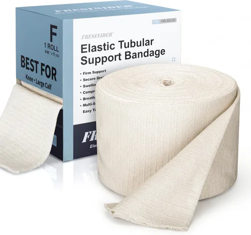 Vista 11 de FRESINIDER Vendaje de soporte tubular elástico tamaño C (2.75 pulgadas x 11 yardas) – Rollo de compresión ligero a moderado, soporte para muñeca