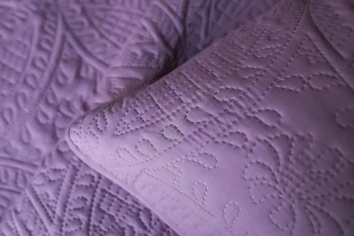 Vista 4 de Mezzati Juego de cubrecama Rosa coral - Colección Prestige - Funda de edredón - Juego de cama de microfibra cepillada - Juego de cama de 3 piezas