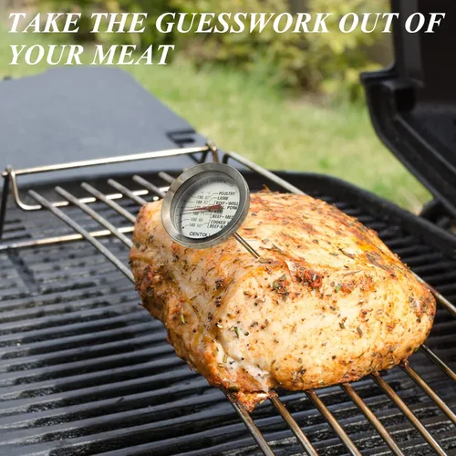 Vista 5 de Termómetro de carne apto para horno, 2 piezas aptas para lavavajillas, termómetros de carne para cocinar y asar, termómetro de cocción de acero