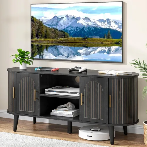 Soporte de TV estriado de 51" para televisores de hasta 60" Centro de