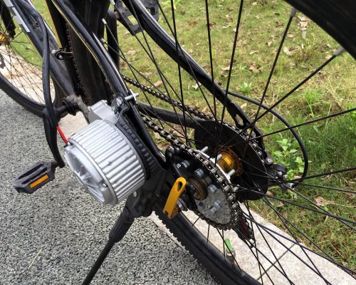 Vista 7 de Kit de conversión eléctrica para bicicleta común, 24V36V250W, cadena izquierda, personalizada para desviador eléctrico de L-faster