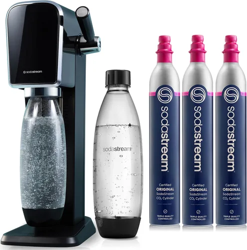 Vista 15 de SodaStream - Máquina de agua con gas ART PAQUETE DE VALOR Sistema de CO2 CQC Incluye 2 cilindros de CO2, 2 botellas de 32 onzas líquidas aptas