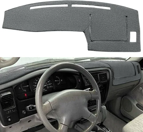 Vista 10 de Funda para salpicadero a medida, tapete protector de tablero para Toyota Tacoma 2005-2015 (Negro) F97