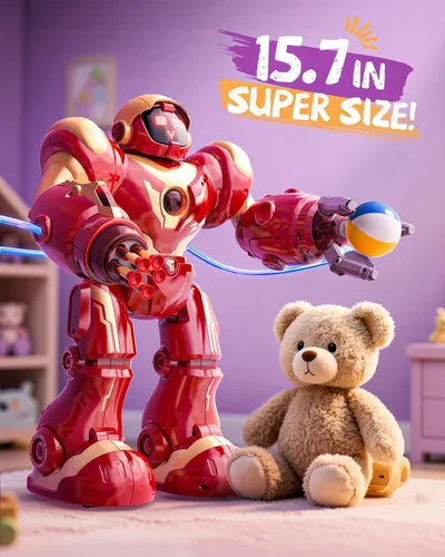 Vista 6 de Holyton 5088 Robots inteligentes para niños, robot RC programable STEM grande, con control de voz, control de aplicación, ojos LED, regalo ideal