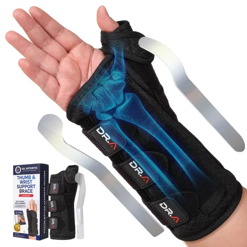 Vista 10 de Soporte de férula para dedos (paquete de 2) para alivio del dolor de dedos en el dedo, artritis de dedos y dolor de dedos – Soporte de compresión