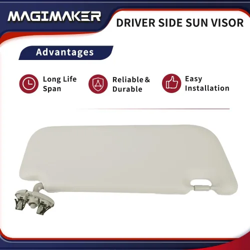 Vista 4 de Parasol lateral del conductor compatible con Toyota Corolla 2007 2008 2009 2010 2011 2012 2013 Reemplazo 74320-02711-E0 delantero izquierdo