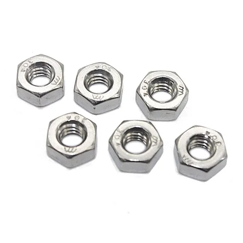 Vista 10 de Fullerkreg Tuerca hexagonal con acabado de acero inoxidable 1/2-13, tuerca de acero inoxidable 304 (10 piezas)