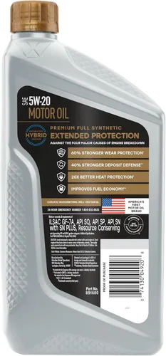 Vista 2 de Valvoline - Aceite sintético para motor de protección extendida SAE 5W-20 1 QT