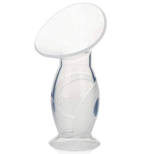 Vista 3 de Nuby Extractor de leche de silicona portátil y ligero con tapón de sellado