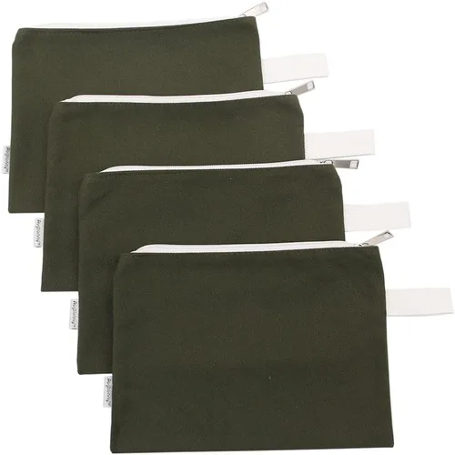 Vista 7 de Estuches con cierre para organización de herramientas de Augbunny, 100 % algodón, 16 onzas, ultrarresistentes, multiusos, de lona, 4