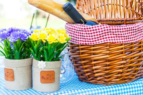 Vista 5 de Mantel de vinilo rectangular para picnic, Navidad, cubierta elástica para mesa plegable, de plástico, con reverso de franela, impermeable