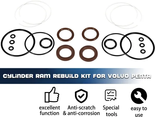 Vista 2 de Para Volvo Penta Trim Cilindro Ram Rebuild Kit SX DPS-M 3857471 3857470 FSM007
