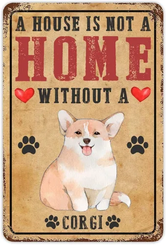 Vista 24 de Letrero de metal con texto en inglés «A House is Not A Home Without A Dogo Argentino» («A House is Not A Home Without A Dogo Argentino»)