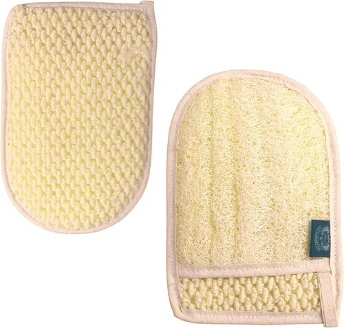 Esponja exfoliante de lufa egipcia natural para ducha, almohadillas de esponja natural y esponja corporal, limpieza profunda y vigoriza tu piel,