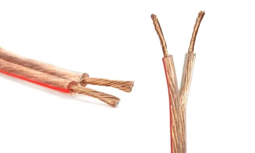 Vista 5 de Kinter Cable de cable de altavoz estéreo de calibre 16 de 100 pies, 100.0 ft, 2 conductores, marca de polaridad, PVC transparente flexible, CCA