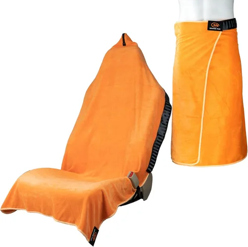 Vista 7 de Orange Mud Transition & Envoltorio para Asiento V2.0, Funda para Asiento Automotriz, Kilt Cambiable y Toalla Multiusos (Negro)