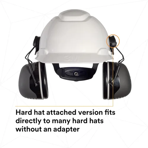 Vista 2 de 3M PELTOR - Orejeras de protección auditiva, serie X5, protección contra el ruido NRR 21 dB, construcción, fabricación, automoción