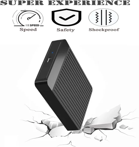 Vista 6 de Disco duro externo portátil ultradelgado de 120 GB, USB 3.1 tipo C, HDD, para PC, Mac, portátil, PS4, Xbox One