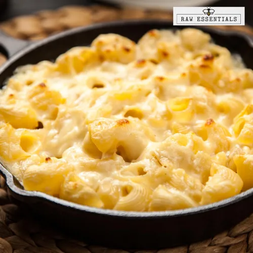 Vista 5 de Raw Essentials Polvo de queso cheddar blanco, sabor cremoso y rico, perfecto para mejorar salsas, sopas y adobos, sin OMG y sin gluten, botella