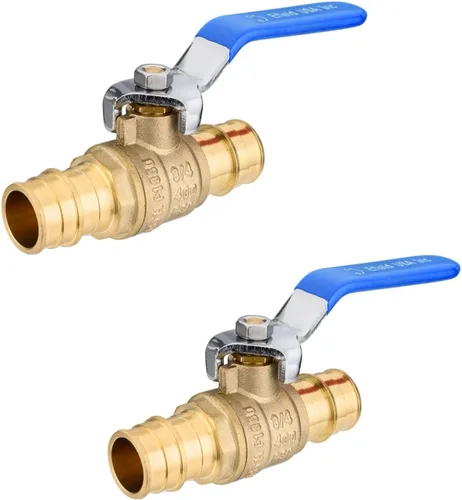 Vista 10 de EFIELD Pex A Válvula de bola de latón de cierre de puerto completo de 3/4 pulgadas x 3/4 pulgadas con orejeta caída, ASTM 1960, certificado cUPC