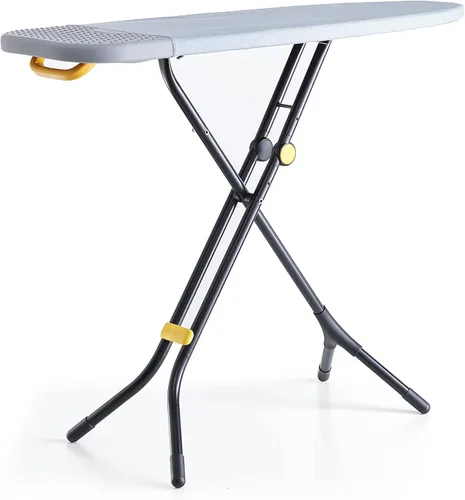 Vista 2 de Joseph Joseph Glide Tabla de planchar con patas compactas y soporte integrado para plancha de vapor, regular, gris y amarillo