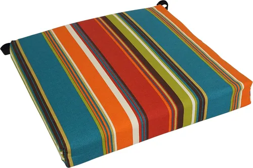 Vista 21 de Blazing Needles Cojín para silla de exterior, 20" x 19", Alenia Pompeya