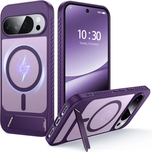 Vista 56 de Funda Magnética NO.1 para Google Pixel 7a Case [Compatible con MagSafe][Anti-Huellas][Ajuste Delgado][Resistente a Golpes Militar] Cubierta