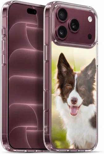 Vista 260 de Head Case Designs Funda de gel suave tipo bóxer de perros en blanco y negro y con papel tapiz a juego compatible con Apple iPhone 7 Plus/iPhone 8