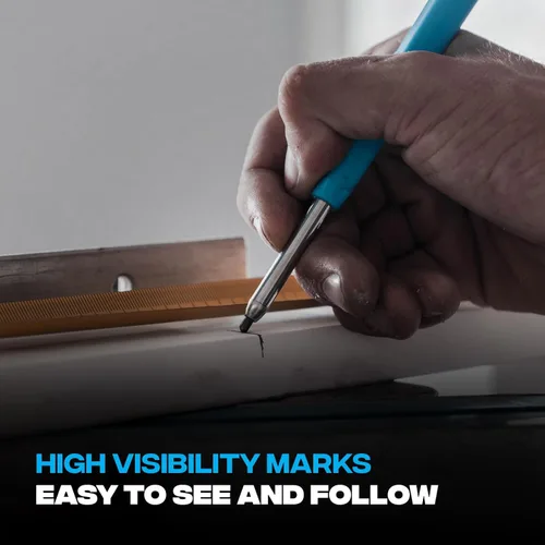 Vista 4 de OX Tools Tuff - Recambios de plomo para lápices de carpintero de marcado de carbono de 0.113 in – Paquete de 10 repuestos de grafito resistentes a