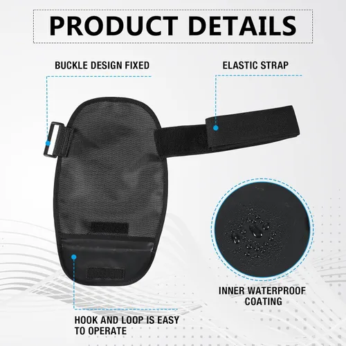 Vista 6 de TrelaCo 2 fundas para bolsas de ostomía con cinturón ajustable, impermeable, cubierta de ducha para ostomía, apertura universal, lavable, forro