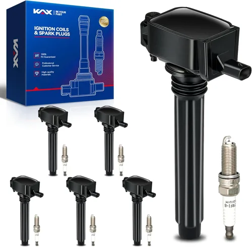 Vista 58 de KAX Juego de 4 bobinas de encendido y bujía de iridio doble para Toyota Corolla 1999-2004 2007-2008, Corolla 2005-2006 1.8L, Matrix 2003-2006 1.8L