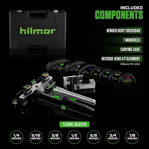 Vista 4 de Hilmor 1926598 Bender Kit compacto con plegado reversible