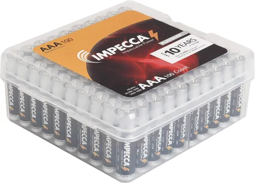 Vista 9 de Impecca Baterías de 9 voltios, alcalinas prémium (paquete de 24) de alto rendimiento, ultra larga duración y resistente a fugas multiusos de 9 V, 24