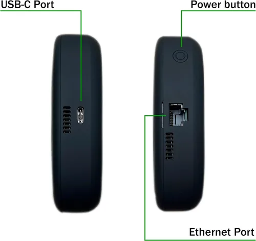 WiFi portátil móvil 4G/5G | Verizon Wireless Jetpack Inseego MiFi M1000 | Hotspot móvil para viajes | Puerto Ethernet RJ45 | Velocidad de hasta 2,4